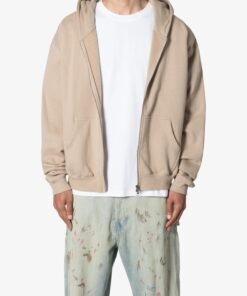 Basic Zip Up Hoodie - Earth