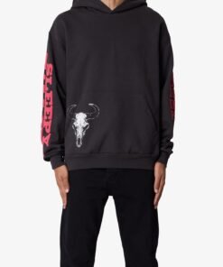Bullskull Hoodie - Washed Black