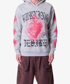 Burning Desire Hoodie - Marled Grey