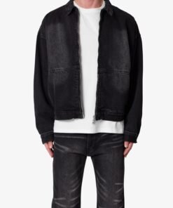 Denim Chore Coat - Washed Black